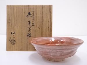 京焼　高台寺窯仙楽造　赤楽平茶碗